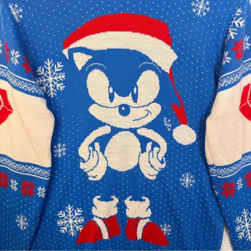 Sonic the Hedgehog Holiday Sweater XS | Numskull SEGA Christmas Gamer Knit